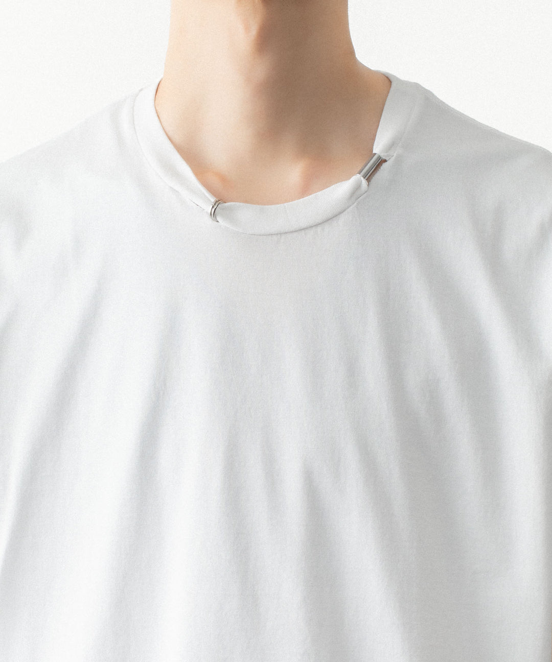 VEIN ヴェインの100/3 SUEDE JERSEY PIERCED S/S TEE - WHITEの公式通販サイトsession福岡セレクトショップ