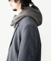 【 VEIN 】WOOL CASHMERE KNIT BALACLAVA - KHAKI GRAY
