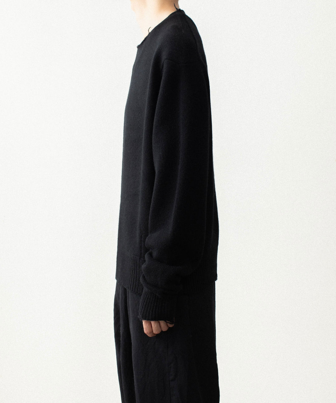 VEIN ヴェインのWOOL CASHMERE KNIT DISTRESSED PULLOVER - BLACKの公式通販サイトsession福岡セレクトショップ