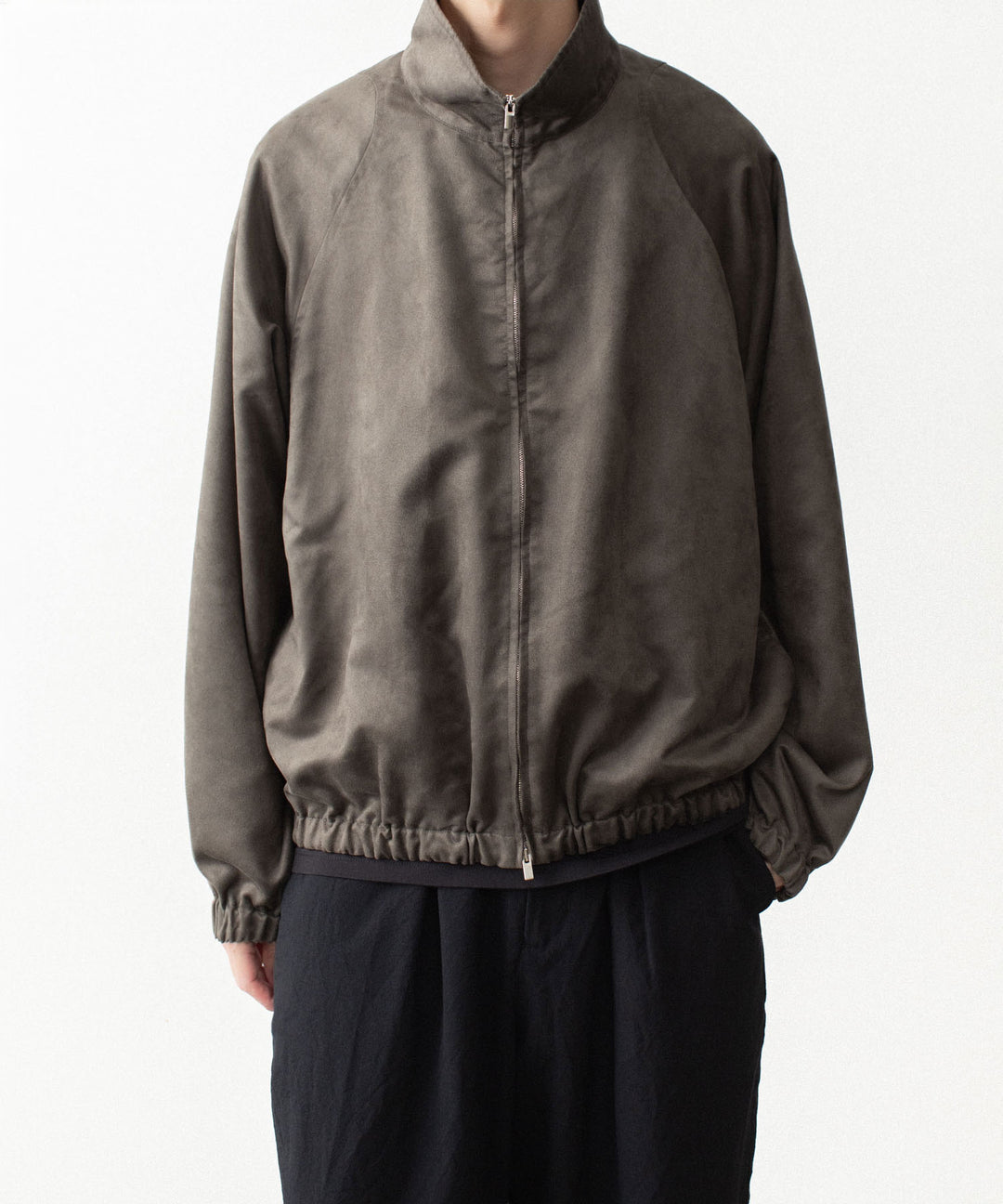 VEIN ヴェインのSYNTHETIC SUEDE TRACK JACKET - KHAKIの公式通販サイトsession福岡セレクトショップ