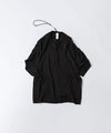 【 VEIN 】100/3 SUEDE JERSEY VESSEL S/S TEE - BLACK