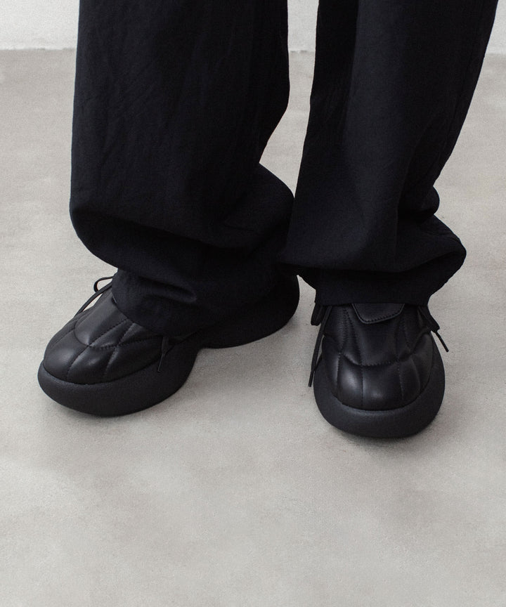 VEIN ヴェインのCOW LEATHER PUFFER CLEAT TRAINER - BLACKの公式通販サイトsession福岡セレクトショップ