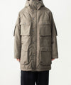【 VEIN 】NY GROSGRAIN PADDED OVERCOAT - KHAKI GRAY