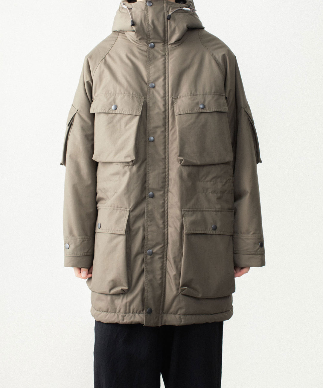 VEIN ヴェインのNY GROSGRAIN PADDED OVERCOAT - KHAKI GRAYの公式通販サイトsession福岡セレクトショップ