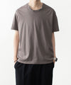 【 VEIN 】100/3 SUEDE JERSEY PIERCED S/S TEE - L.BROWN
