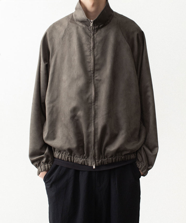 VEIN ヴェインのSYNTHETIC SUEDE TRACK JACKET - KHAKIの公式通販サイトsession福岡セレクトショップ