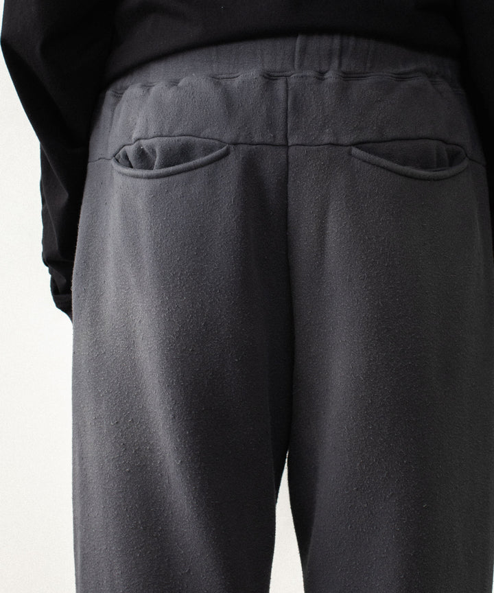 VEIN ヴェインのBRUSHED TERRY CUTOFF BAGGY TROUSERS - KHAKI GRAYの公式通販サイトsession福岡セレクトショップ