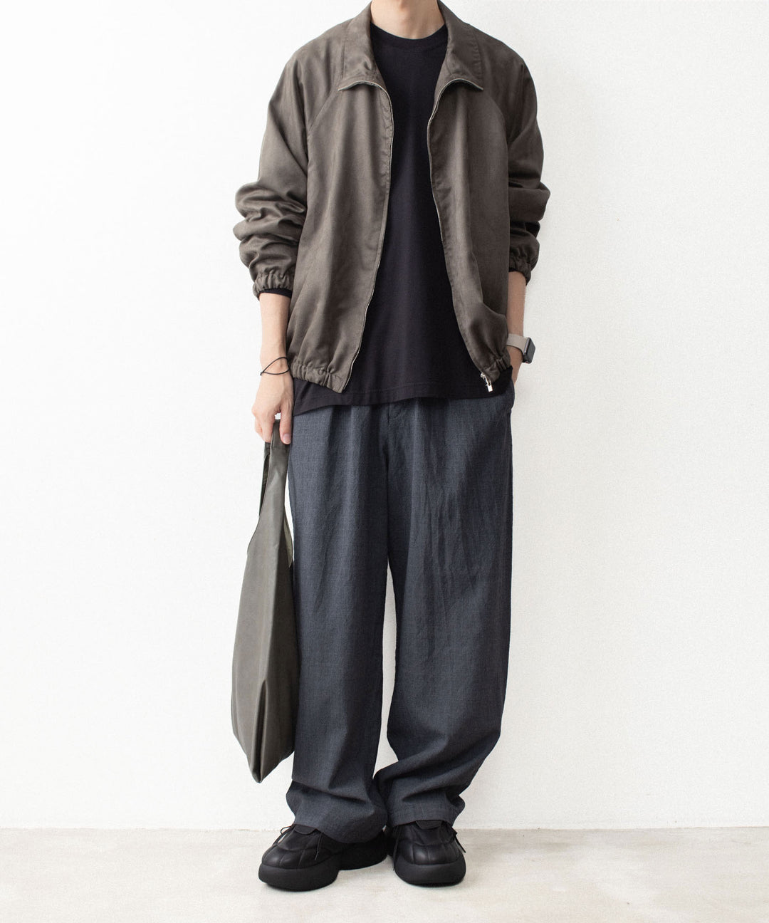 VEIN ヴェインのSHRINK WO CLOTH EASY TROUSERS - D.GRAYの公式通販サイトsession福岡セレクトショップ