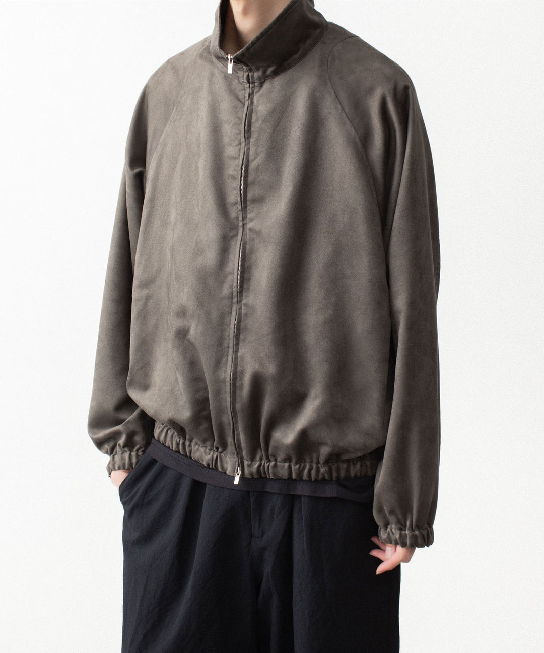 VEIN ヴェインのSYNTHETIC SUEDE TRACK JACKET - KHAKIの公式通販サイトsession福岡セレクトショップ