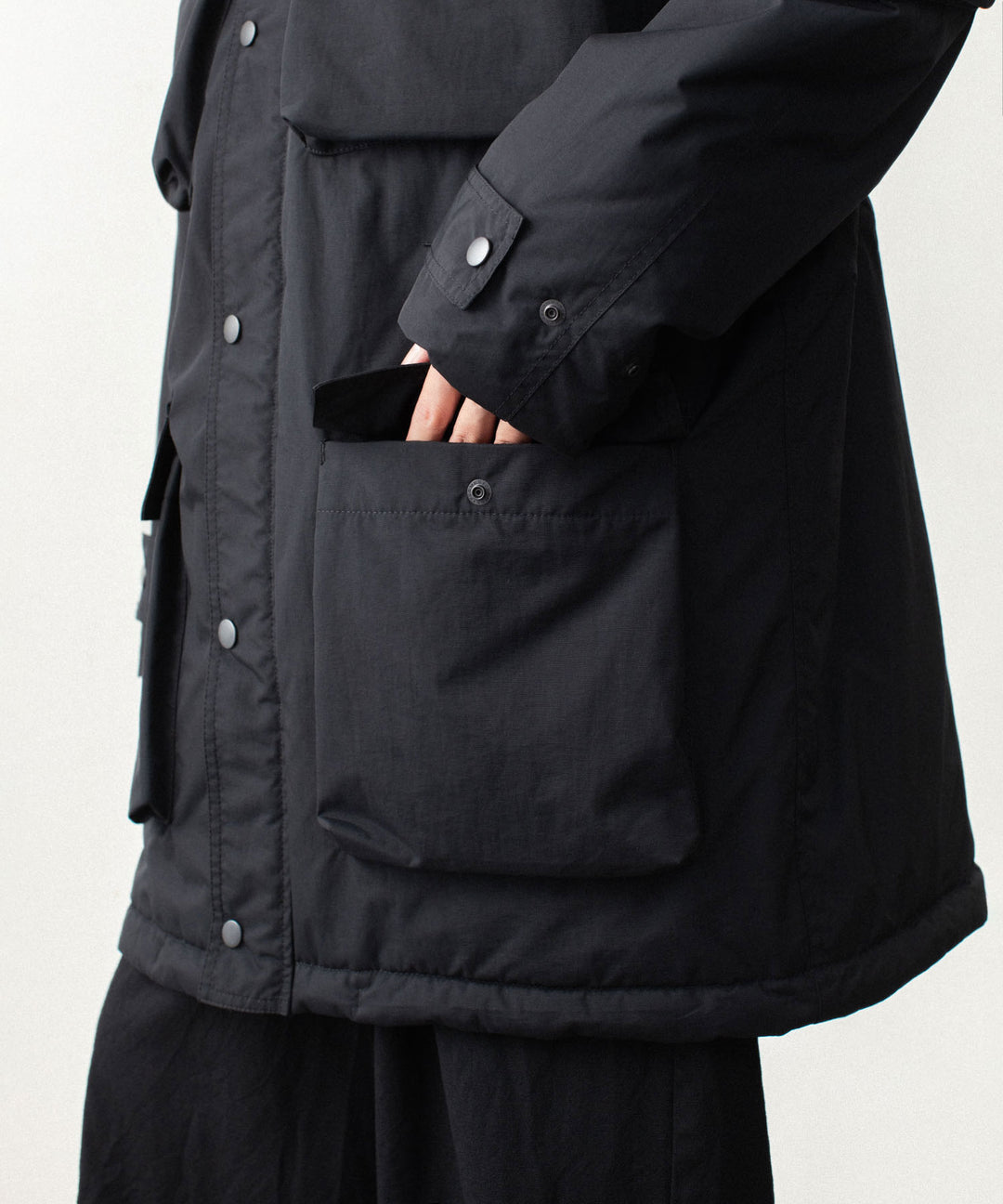 VEIN ヴェインのNY GROSGRAIN PADDED OVERCOAT - BLACKの公式通販サイトsession福岡セレクトショップ