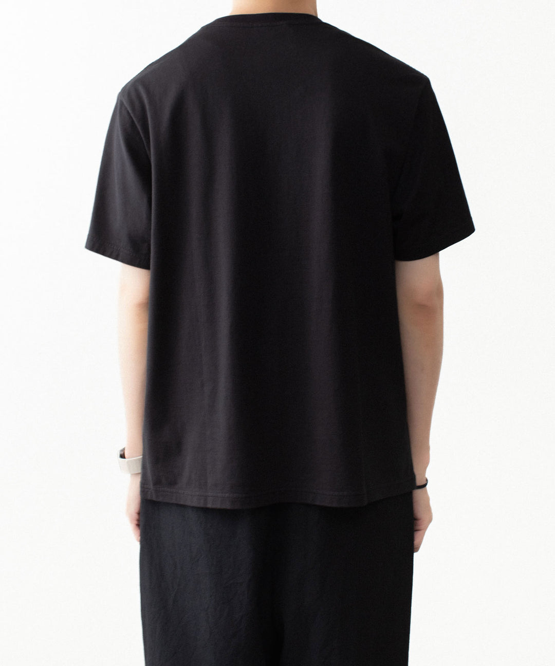 VEIN ヴェインの100/3 SUEDE JERSEY PIERCED S/S TEE - BLACKの公式通販サイトsession福岡セレクトショップ