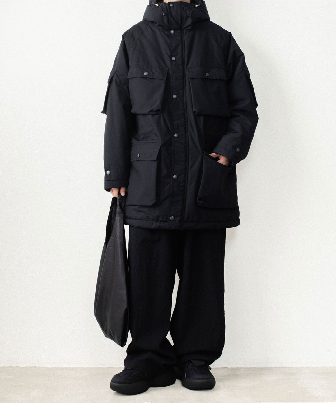 VEIN ヴェインのNY GROSGRAIN PADDED OVERCOAT - BLACKの公式通販サイトsession福岡セレクトショップ