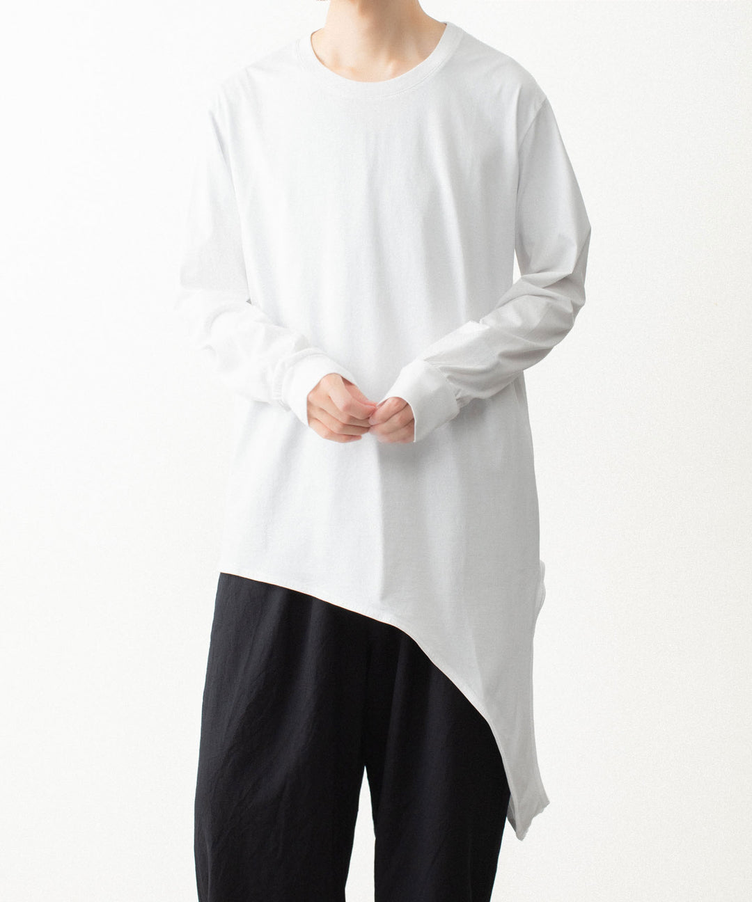 VEIN ヴェインの100/3 SUEDE JERSEY LAYERED L/S TEE - WHITEの公式通販サイトsession福岡セレクトショップ