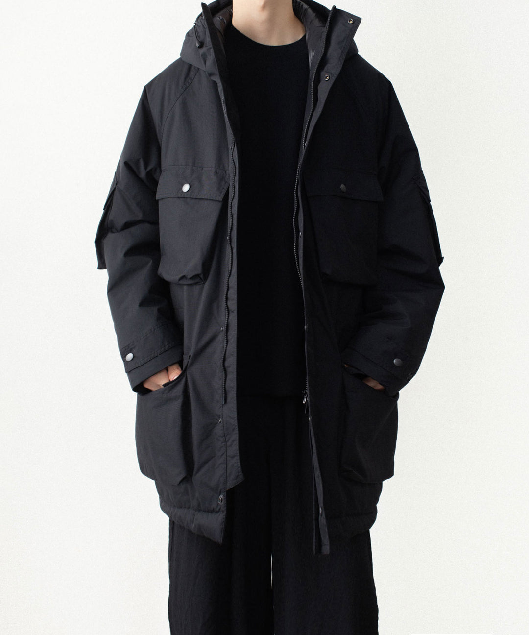 VEIN ヴェインのNY GROSGRAIN PADDED OVERCOAT - BLACKの公式通販サイトsession福岡セレクトショップ