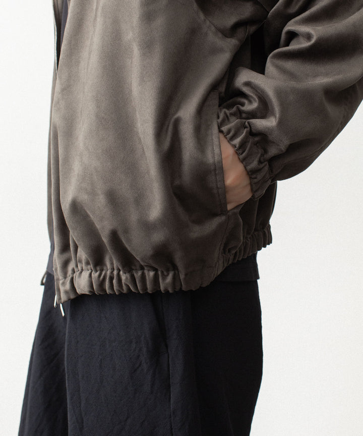 VEIN ヴェインのSYNTHETIC SUEDE TRACK JACKET - KHAKIの公式通販サイトsession福岡セレクトショップ