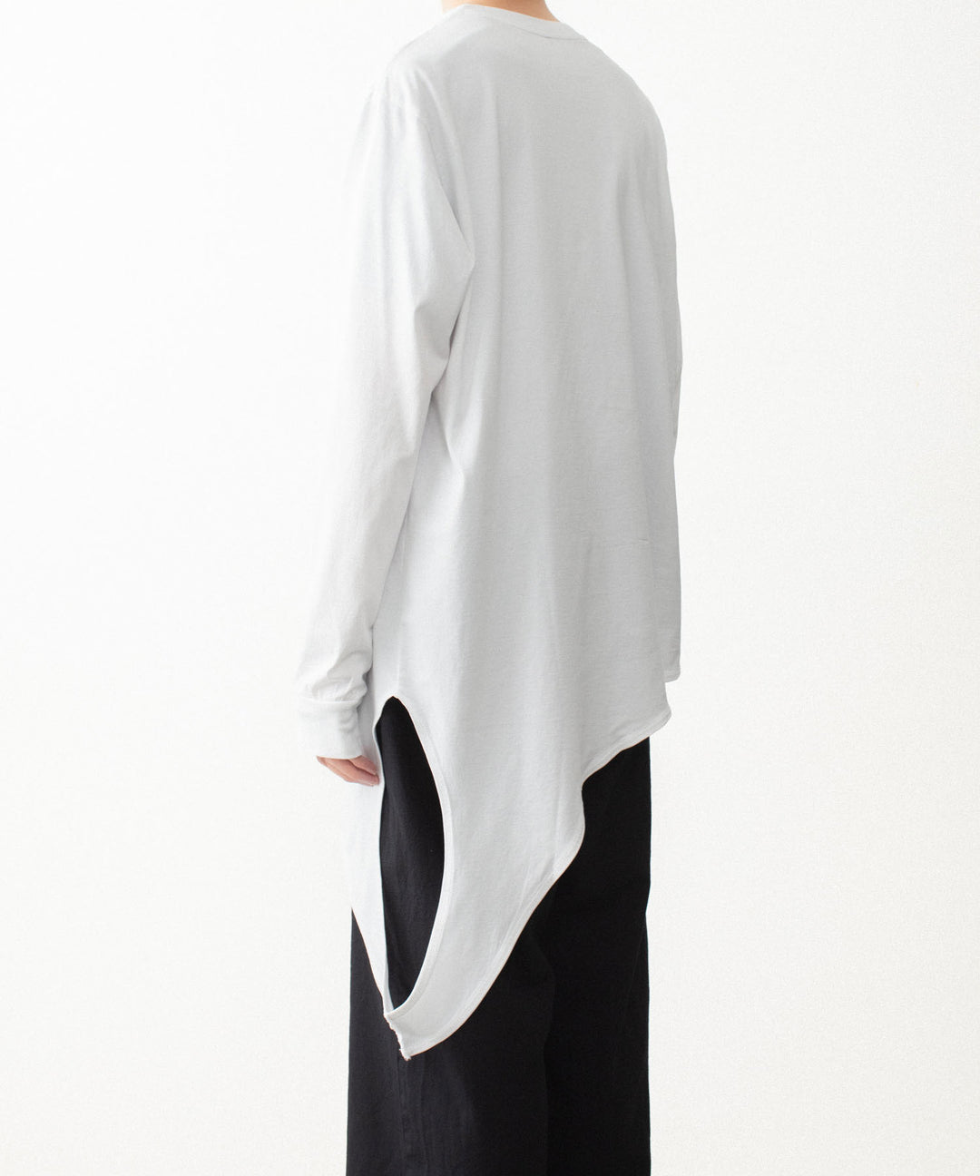 VEIN ヴェインの100/3 SUEDE JERSEY LAYERED L/S TEE - WHITEの公式通販サイトsession福岡セレクトショップ