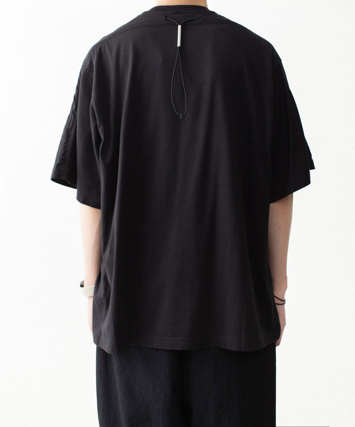 VEIN ヴェインの100/3 SUEDE JERSEY VESSEL S/S TEE - BLACKの公式通販サイトsession福岡セレクトショップ
