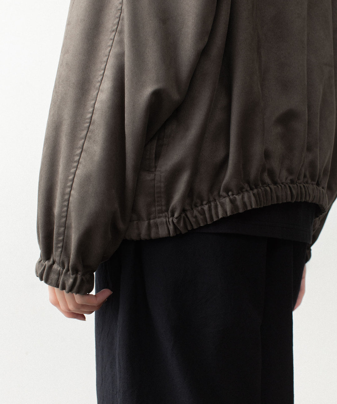 VEIN ヴェインのSYNTHETIC SUEDE TRACK JACKET - KHAKIの公式通販サイトsession福岡セレクトショップ
