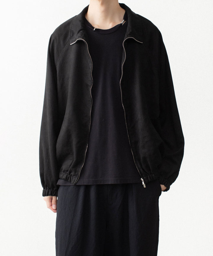 VEIN ヴェインのSYNTHETIC SUEDE TRACK JACKET - BLACKの公式通販サイトsession福岡セレクトショップ