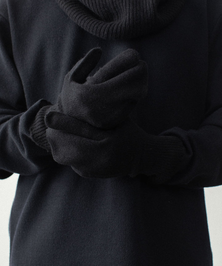 VEIN ヴェインのWOOL CASHMERE KNIT GLOVE - BLACKの公式通販サイトsession福岡セレクトショップ