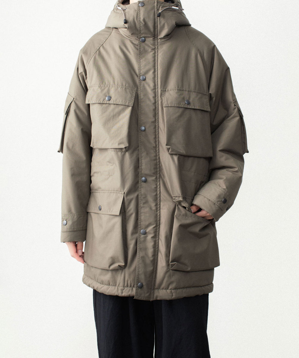 VEIN ヴェインのNY GROSGRAIN PADDED OVERCOAT - KHAKI GRAYの公式通販サイトsession福岡セレクトショップ