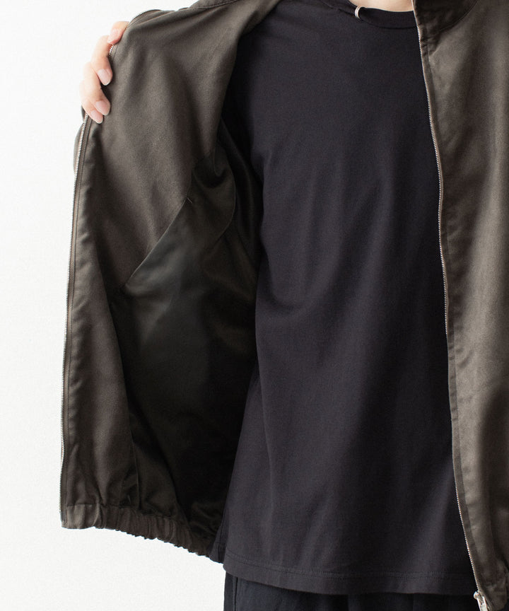VEIN ヴェインのSYNTHETIC SUEDE TRACK JACKET - KHAKIの公式通販サイトsession福岡セレクトショップ