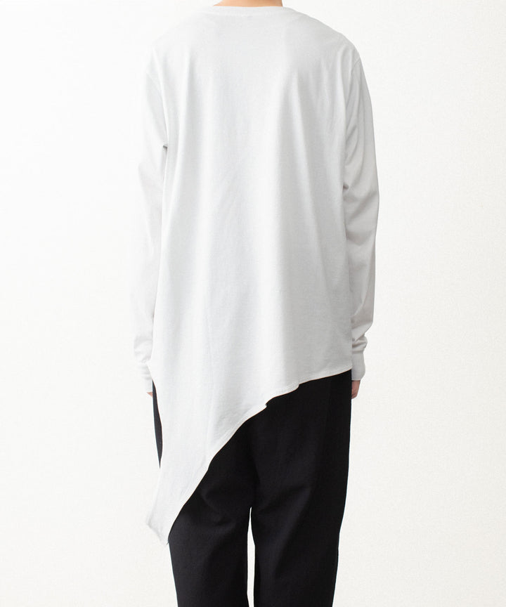 VEIN ヴェインの100/3 SUEDE JERSEY LAYERED L/S TEE - WHITEの公式通販サイトsession福岡セレクトショップ