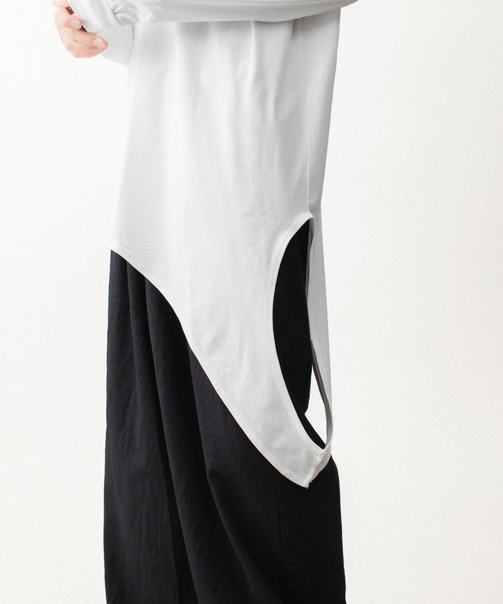 VEIN ヴェインの100/3 SUEDE JERSEY LAYERED L/S TEE - WHITEの公式通販サイトsession福岡セレクトショップ