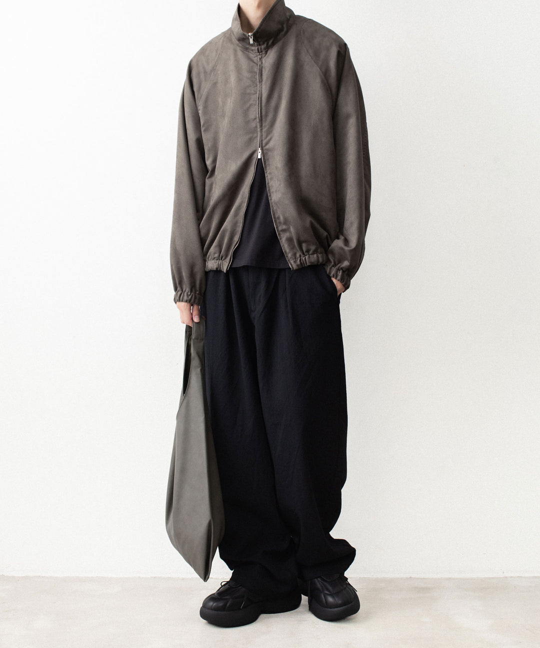 VEIN ヴェインのSYNTHETIC SUEDE TRACK JACKET - KHAKIの公式通販サイトsession福岡セレクトショップ