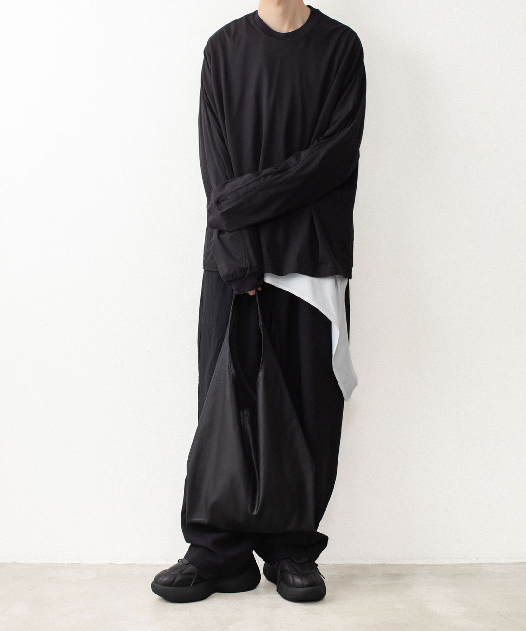 VEIN ヴェインの100/3 SUEDE JERSEY LAYERED L/S TEE - WHITEの公式通販サイトsession福岡セレクトショップ