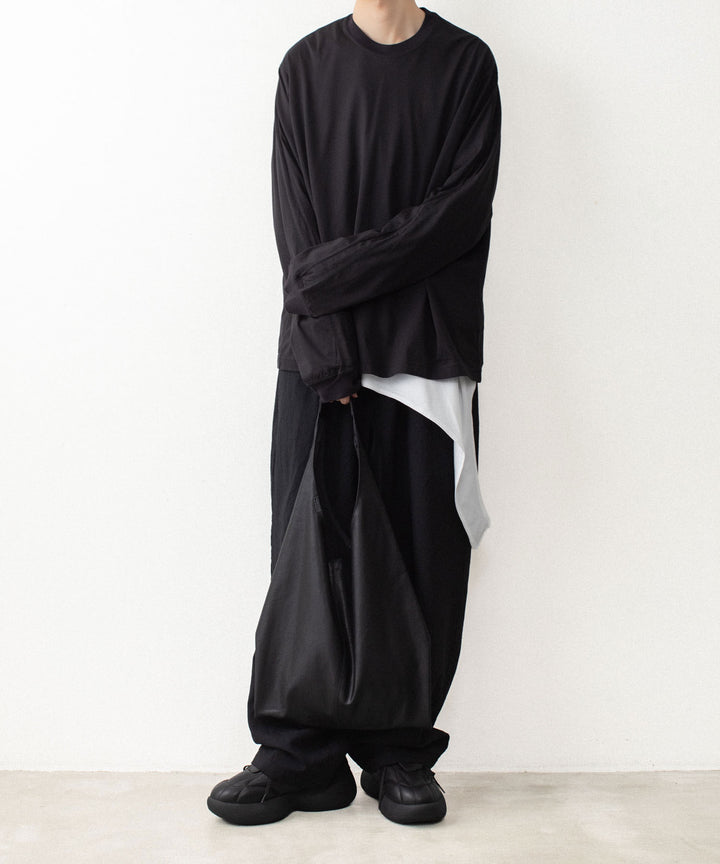VEIN ヴェインの100/3 SUEDE JERSEY LAYERED L/S TEE - WHITEの公式通販サイトsession福岡セレクトショップ