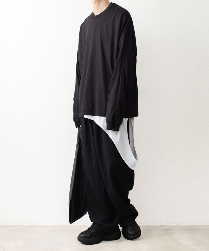 VEIN ヴェインの100/3 SUEDE JERSEY LAYERED L/S TEE - WHITEの公式通販サイトsession福岡セレクトショップ