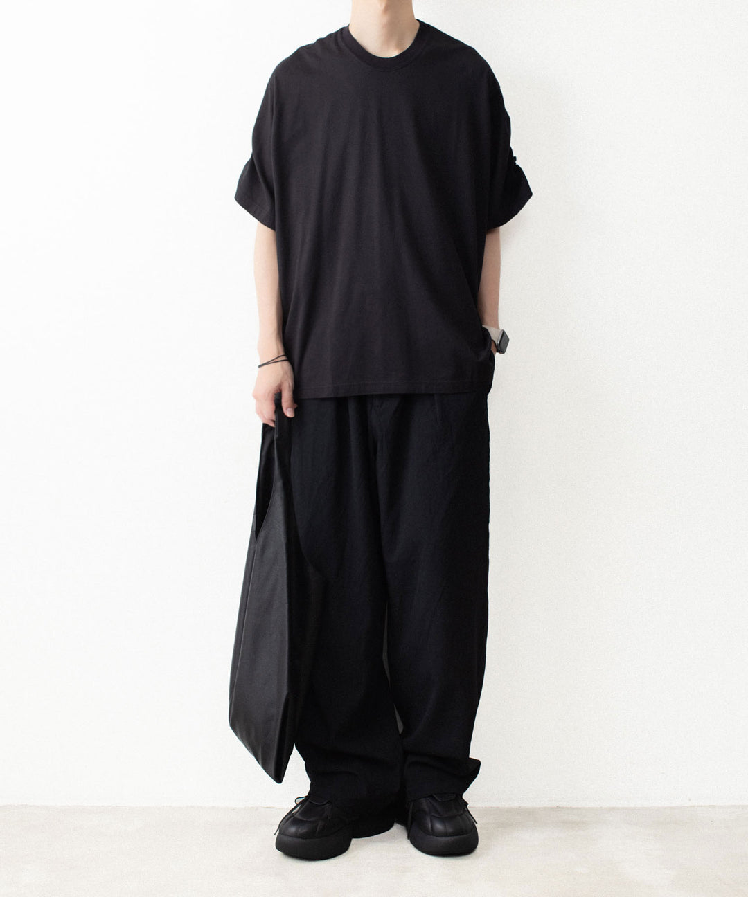VEIN ヴェインの100/3 SUEDE JERSEY VESSEL S/S TEE - BLACKの公式通販サイトsession福岡セレクトショップ