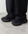 【 VEIN 】NY TWILL PUFFER CLEAT TRAINER - BLACK