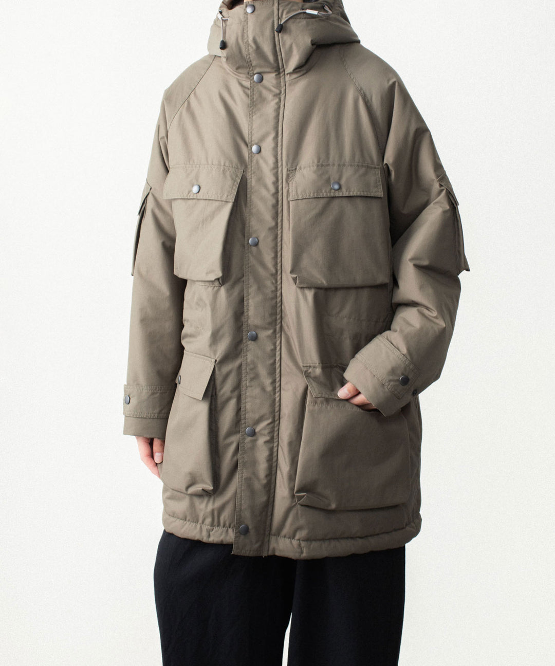 VEIN ヴェインのNY GROSGRAIN PADDED OVERCOAT - KHAKI GRAYの公式通販サイトsession福岡セレクトショップ
