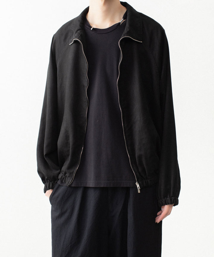 VEIN ヴェインのSYNTHETIC SUEDE TRACK JACKET - BLACKの公式通販サイトsession福岡セレクトショップ