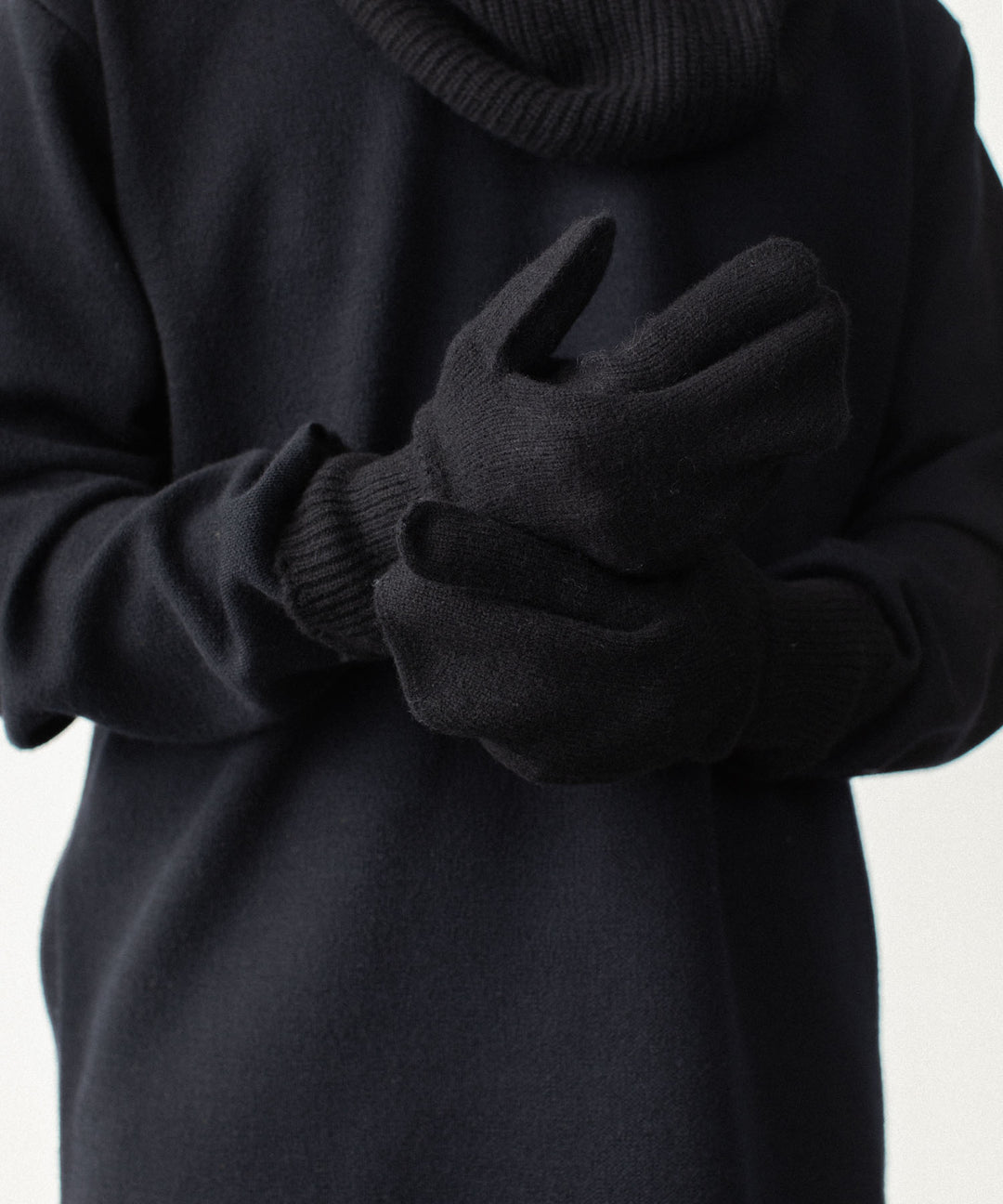 VEIN ヴェインのWOOL CASHMERE KNIT GLOVE - BLACKの公式通販サイトsession福岡セレクトショップ