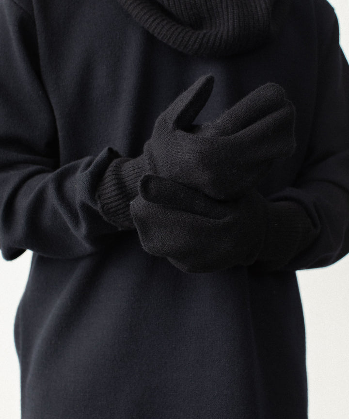VEIN ヴェインのWOOL CASHMERE KNIT GLOVE - BLACKの公式通販サイトsession福岡セレクトショップ