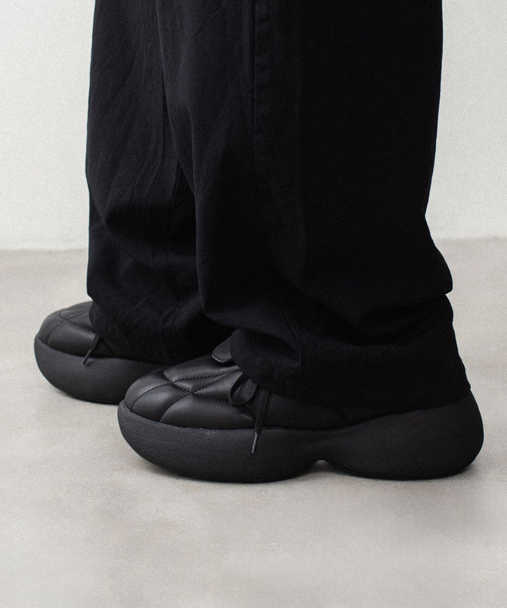 VEIN ヴェインのCOW LEATHER PUFFER CLEAT TRAINER - BLACKの公式通販サイトsession福岡セレクトショップ