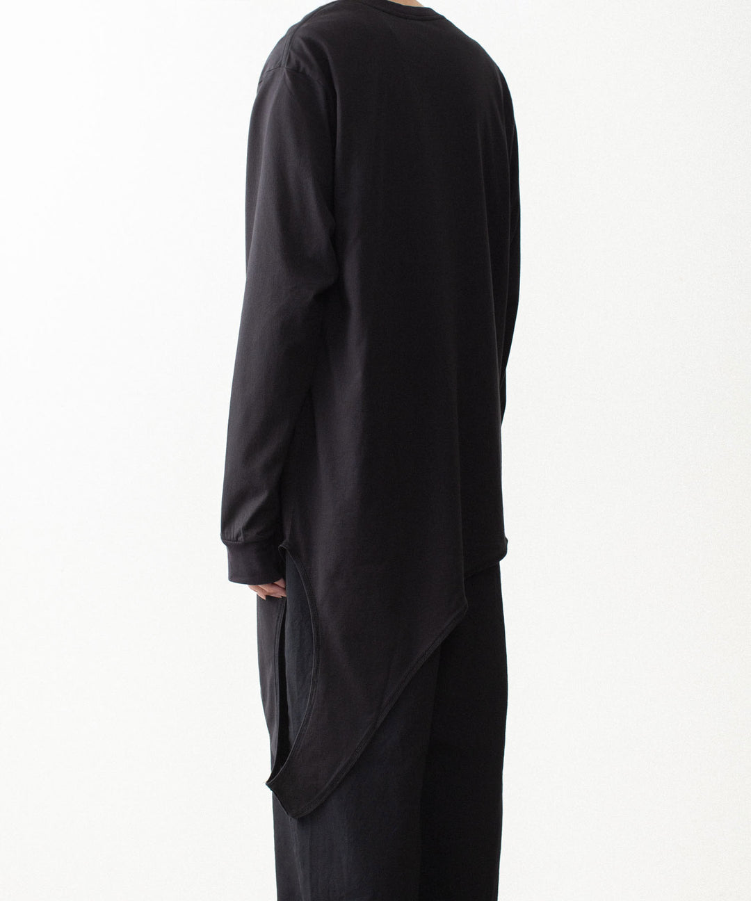 VEIN ヴェインの100/3 SUEDE JERSEY LAYERED L/S TEE - BLACKの公式通販サイトsession福岡セレクトショップ