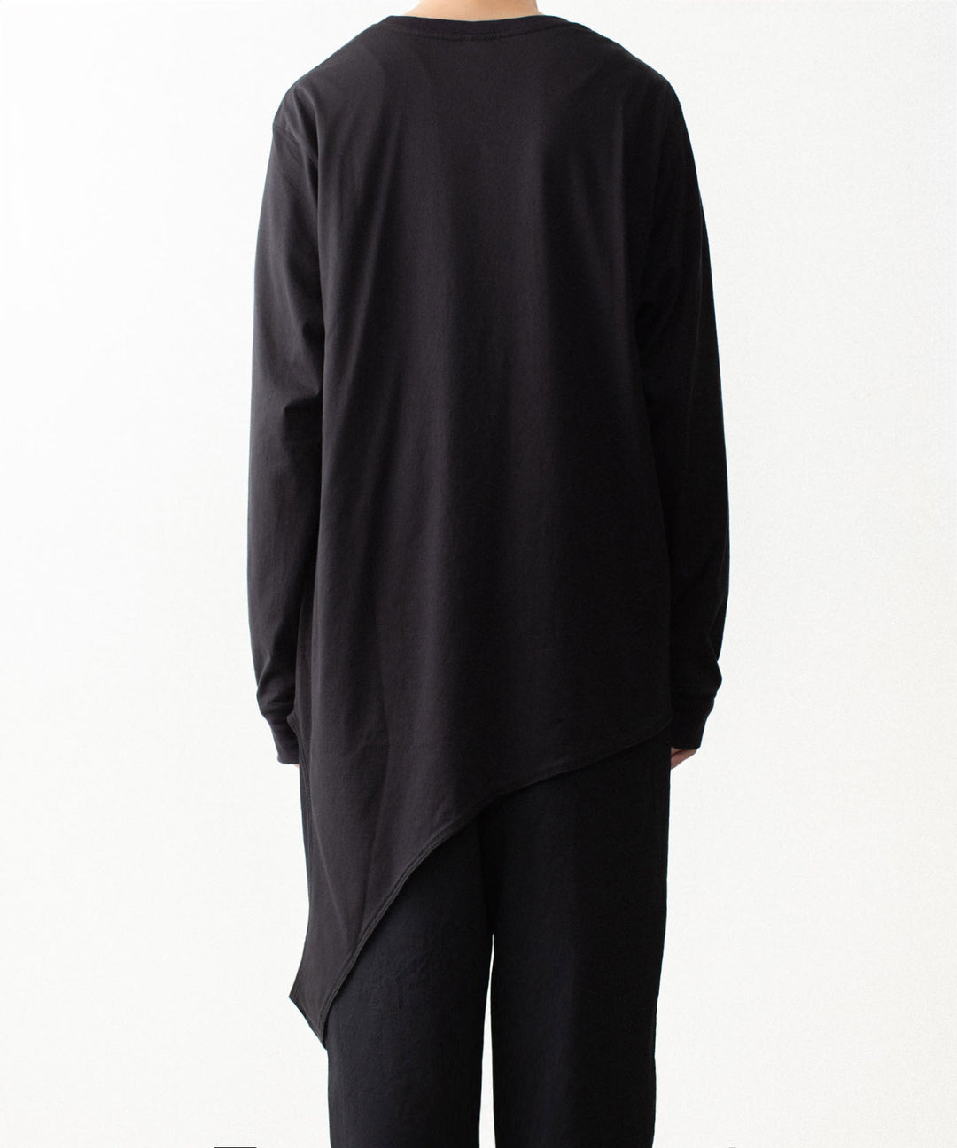VEIN ヴェインの100/3 SUEDE JERSEY LAYERED L/S TEE - BLACKの公式通販サイトsession福岡セレクトショップ