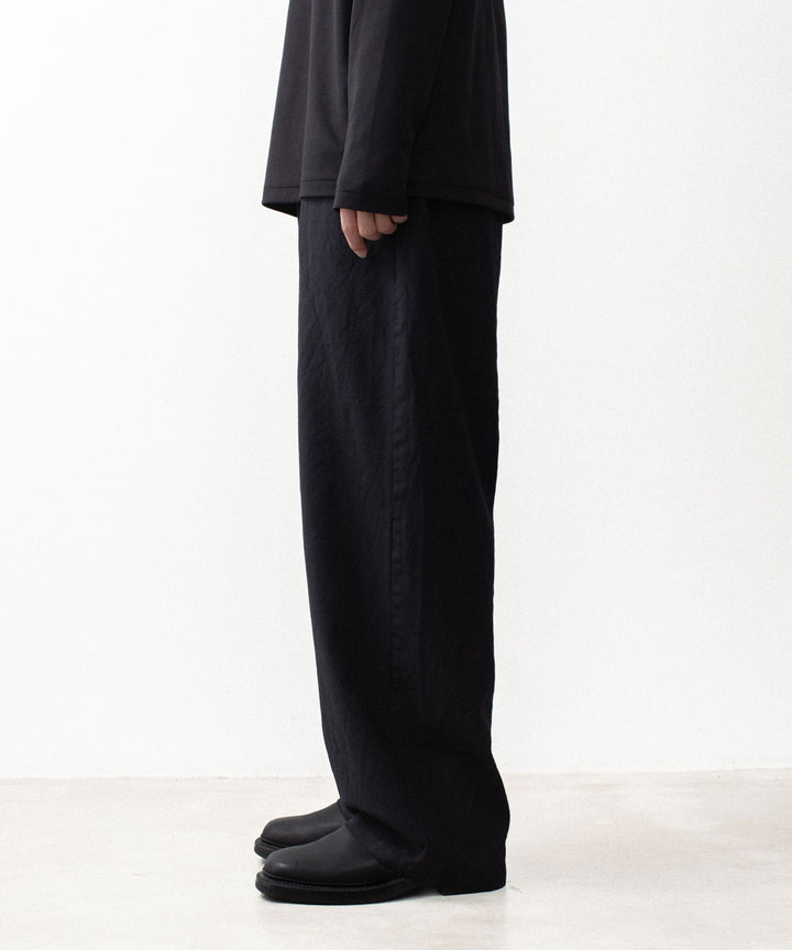 VEIN ヴェインのSHRINK WO CLOTH EASY TROUSERS - BLACKの公式通販サイトsession福岡セレクトショップ
