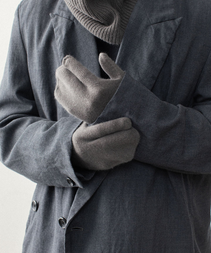 VEIN ヴェインのWOOL CASHMERE KNIT GLOVE - KHAKI GRAYの公式通販サイトsession福岡セレクトショップ