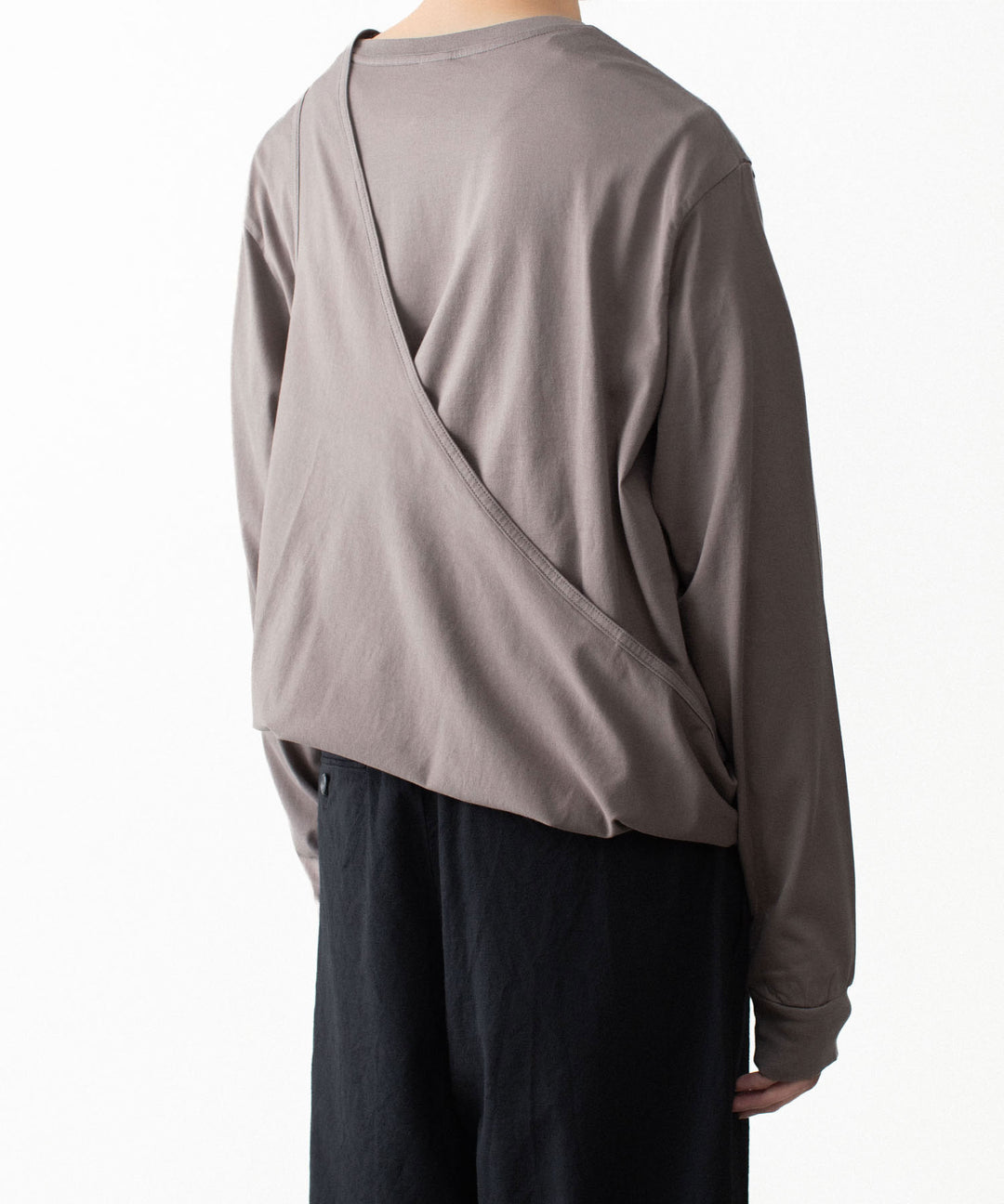 VEIN ヴェインの100/3 SUEDE JERSEY LAYERED L/S TEE - L.BROWNの公式通販サイトsession福岡セレクトショップ