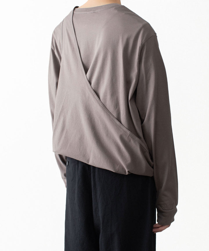 VEIN ヴェインの100/3 SUEDE JERSEY LAYERED L/S TEE - L.BROWNの公式通販サイトsession福岡セレクトショップ