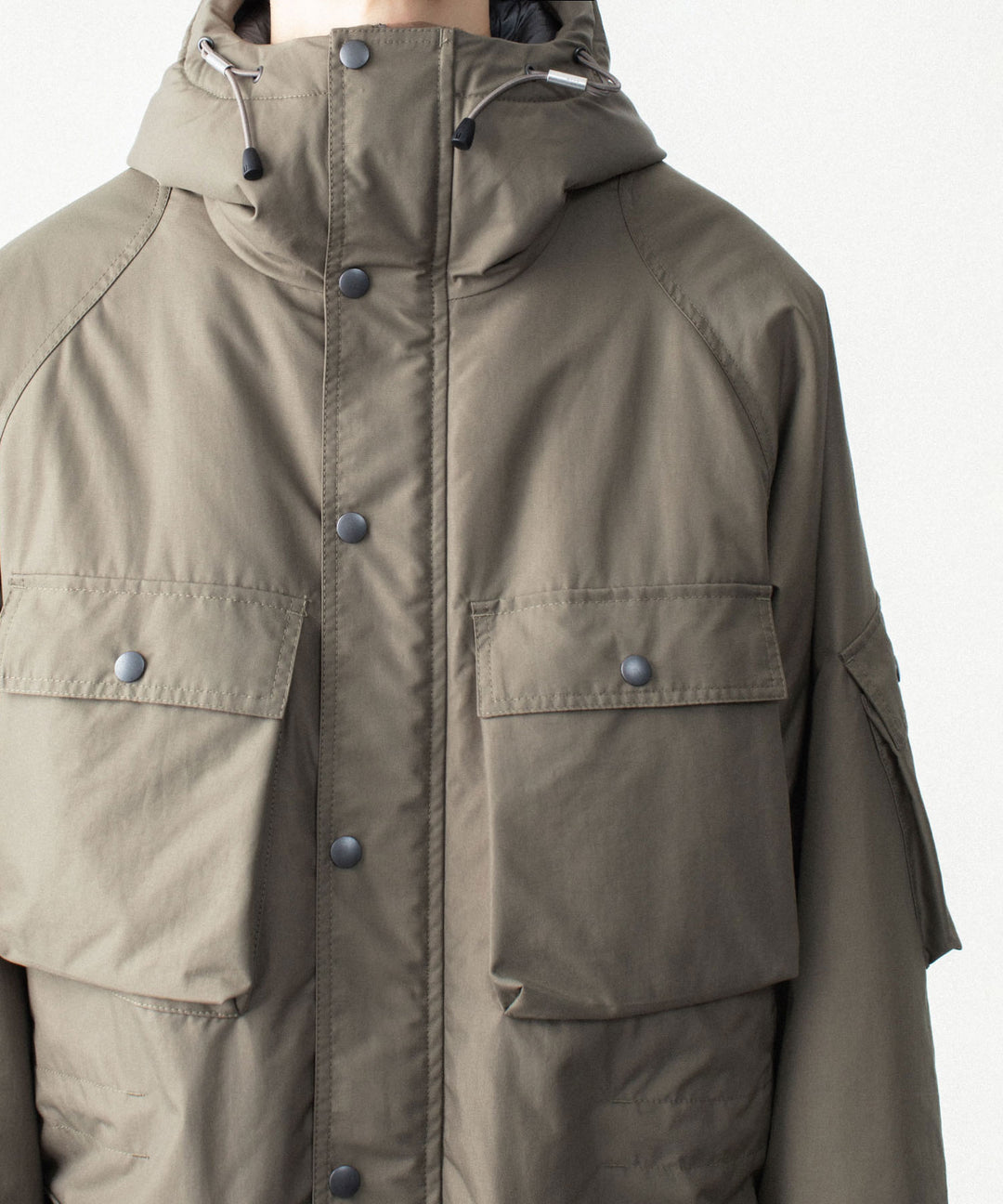 VEIN ヴェインのNY GROSGRAIN PADDED OVERCOAT - KHAKI GRAYの公式通販サイトsession福岡セレクトショップ