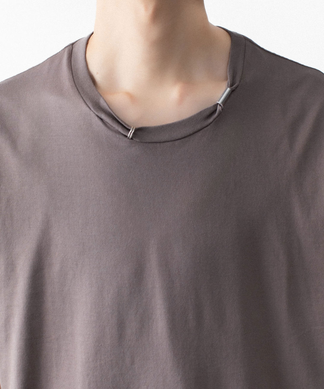 VEIN ヴェインの100/3 SUEDE JERSEY PIERCED S/S TEE - L.BROWNの公式通販サイトsession福岡セレクトショップ