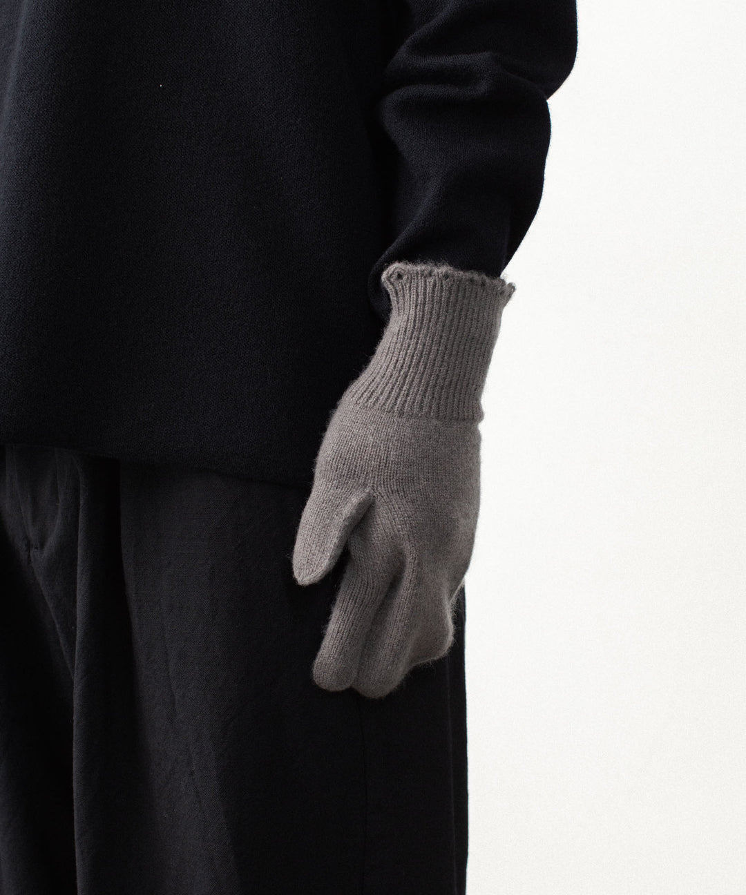 VEIN ヴェインのWOOL CASHMERE KNIT GLOVE - KHAKI GRAYの公式通販サイトsession福岡セレクトショップ