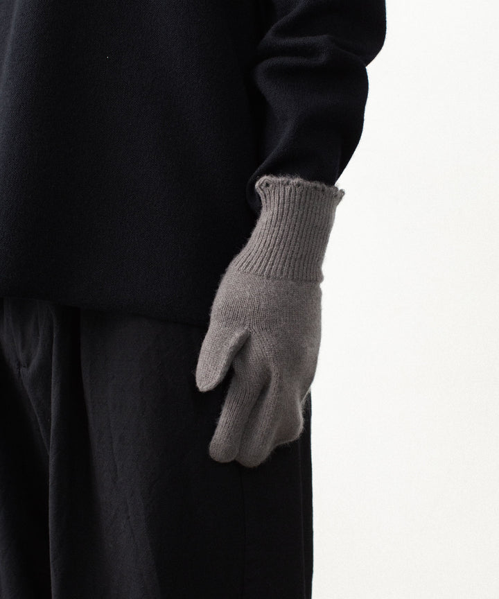 VEIN ヴェインのWOOL CASHMERE KNIT GLOVE - KHAKI GRAYの公式通販サイトsession福岡セレクトショップ