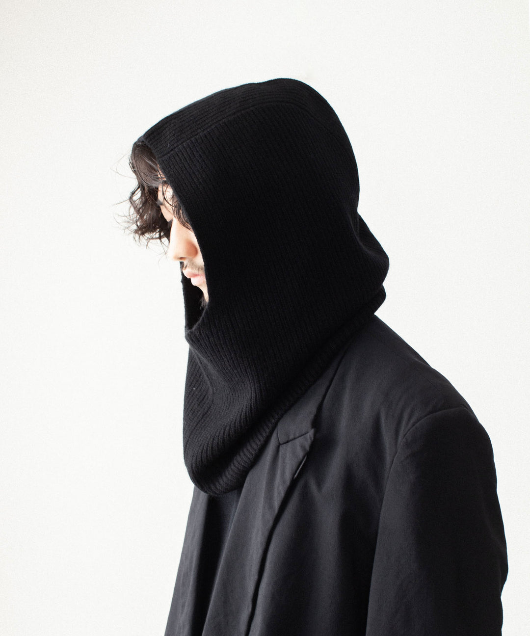 VEIN ヴェインのWOOL CASHMERE KNIT BALACLAVA - BLACKの公式通販サイトsession福岡セレクトショップ